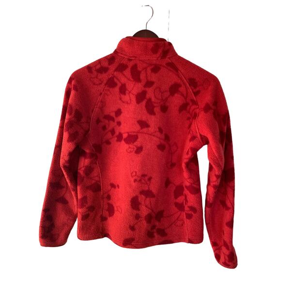 Patagonia Synchilla Aegean sea in big stripe red XS women c.2005 - Picture 3 of 8